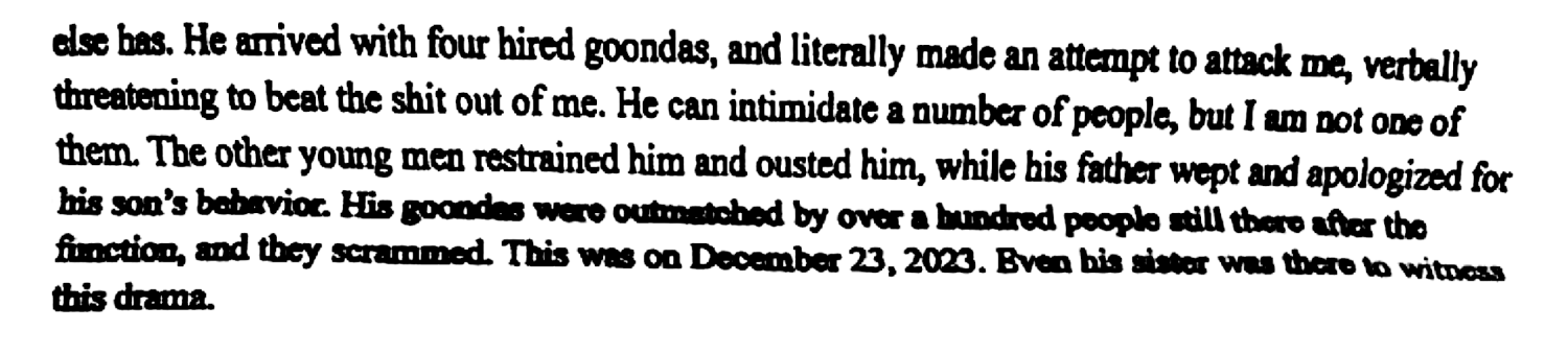 Sivadasan is at his defamation again